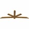 Ekena Millwork Alberta Rough Sawn Timber Gable Bracket, Western Red Cedar, 108"W x 40"H x 2"D x 6"F, 9/12 Pitch GBW108X40X0206ALB00RWR - alternate 5